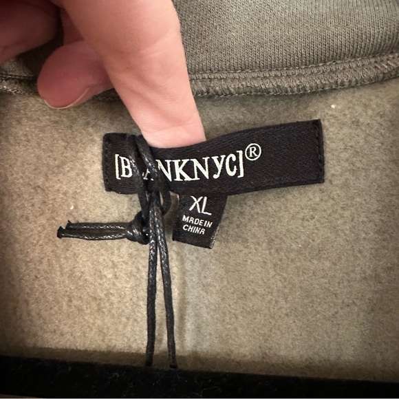 BlankNYC Women’s Soft Home Body Duster Coat in Army Olive Green Size XL NWT - Picture 4 of 9